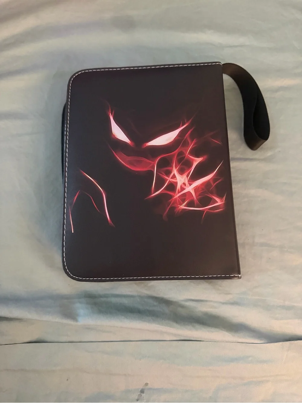 Black & Red Haunter Pokemon Zip Up Binder 4 Pocket